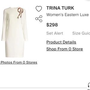 TRINA TURK Eastern Luxe Muraski Sequin Bow Shift Dress